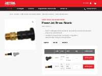 Power Jet Brass Nozzle - Retra Group