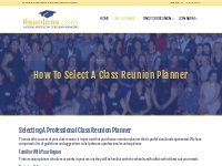 Select a Reunion Planner