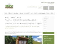 Timber Garden Office Kits | Outside Office SA | Revo Homes