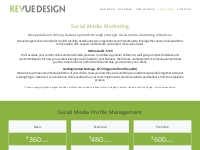 Revue Design - Social Media Marketing   Management