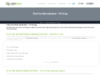 Flat Fee Recruitment - Pricing | Right Talent: Low Cost Flat Fee Recru
