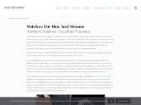 Watches For Men And Women Archives - Rings for women