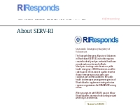 SERV-RI | RI Responds