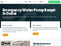 Emergency Water Pump Repair Dubai | 24/7 Pump Repair Services | Rise U