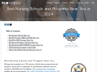 Nursing School Rankings - RNCareers