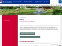 Budget | Rockville, MD - Official Website