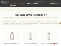 Glass Milk Bottles - Reliable Glass Bottles, Jars, Containers Manufact