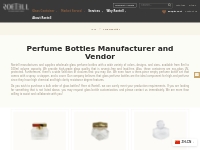 Perfume Bottles - Reliable Glass Bottles, Jars, Containers Manufacture