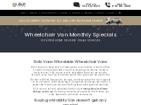 Wheelchair Van Specials and Discounts | Rollx Vans
