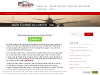 Bath to Bristol Airport Taxi | Bristol Airport Transfer