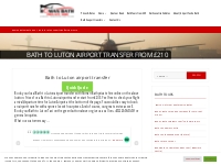 Bath to Luton Airport Transfer |Book a transfer online