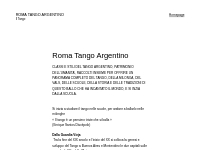 Roma Tango Argentino   Il Tango