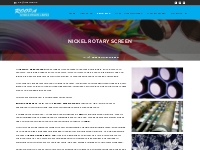 Nickel Rotary Screen, Various Engraving Products, Rotary Screen Printi