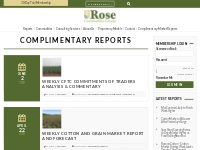  Complimentary Reports Archives - Rose Commodity Group :Rose Commodity