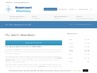 Flu Jab In Aberdeen From £10 - Rosemount Pharmacy