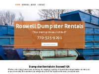 Dumpster Rental Company | Dumpster Rental | Roswell, GA