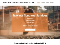 Concrete Contractor | Rowlett, TX - Concrete Contractors | Concrete Co