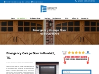 Emergency Garage Door Service - Rowlett Doors and Gates