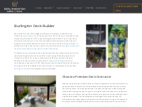 Burlington Deck Builder - Reputed Deck Building Company