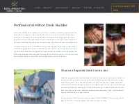 Milton Deck Builder - Build Your Dream Deck with Professionals