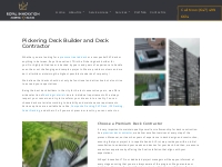 Pickering Deck Builder - Deck Building Company