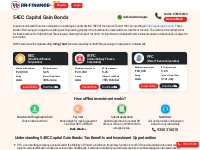   	54EC Capital Gain Bonds - RR Finance