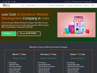 Low Cost eCommerce Website Development Company in India