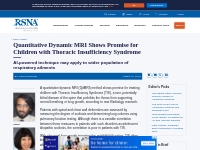 Quantitative Dynamic MRI Shows Promise for Children with Thoracic Insu