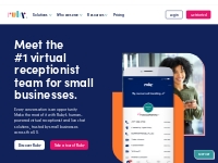 Ruby: #1 Virtual Receptionist   Live Chat Solution for Small Businesse