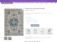 Nova Rug by Asiatic Carpets in NV25 Persian Blue Design | Rugs UK
