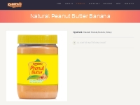Natural Peanut Butter BananaRupa Food