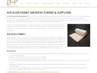 Air Slide Fabric, Canvas, Airslide Belt Manufacturers India at SAF Fil