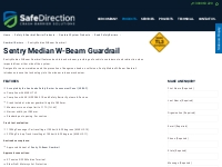 Sentry Median W-Beam Guardrail | Safe Direction