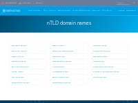   	gTLD Domain Extensions - Domain Name Extensions | Safenames