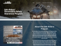 The Safe Riders Snowmobile Safety Awareness Program Course