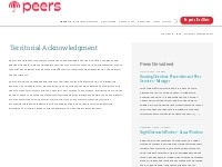 Territorial Acknowledgment - Peers Victoria