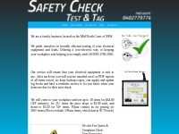 Safety Check Test and Tag