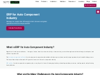 ERP for Auto components Manufacturing Companies in India | Sage Softwa