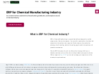ERP Software for Chemical Manufacturing | Sage Software