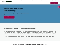 ERP Software for Filters Manufacturing | Sage Software