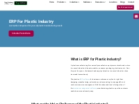 Plastic Manufacturing ERP software | Best ERP for Plastic Industry
