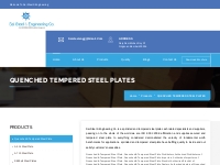 Quenched Tempered Steel Plates | Saisteel & Engineering Company