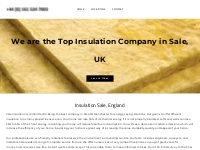 Sale Insulation, England | Insulation Installation Experts in Sale, UK