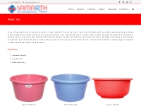 Plastic Tub - Suppliers   Manufacturers in India