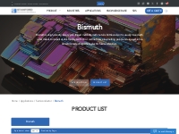Bismuth | Stanford Advanced Materials