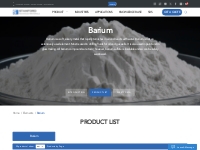 Barium Products | Stanford Advanced Materials