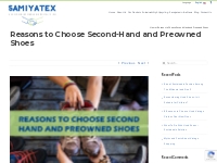 Reasons to Choose Second Hand and Preowned Shoes