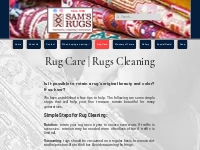 Rug Care | Sam's Antique Rugs | Dallas