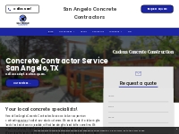       Concrete Contractor, Residential Projects, San Angelo, TX