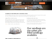 Sandbags For Pipeline Construction - Sandbags